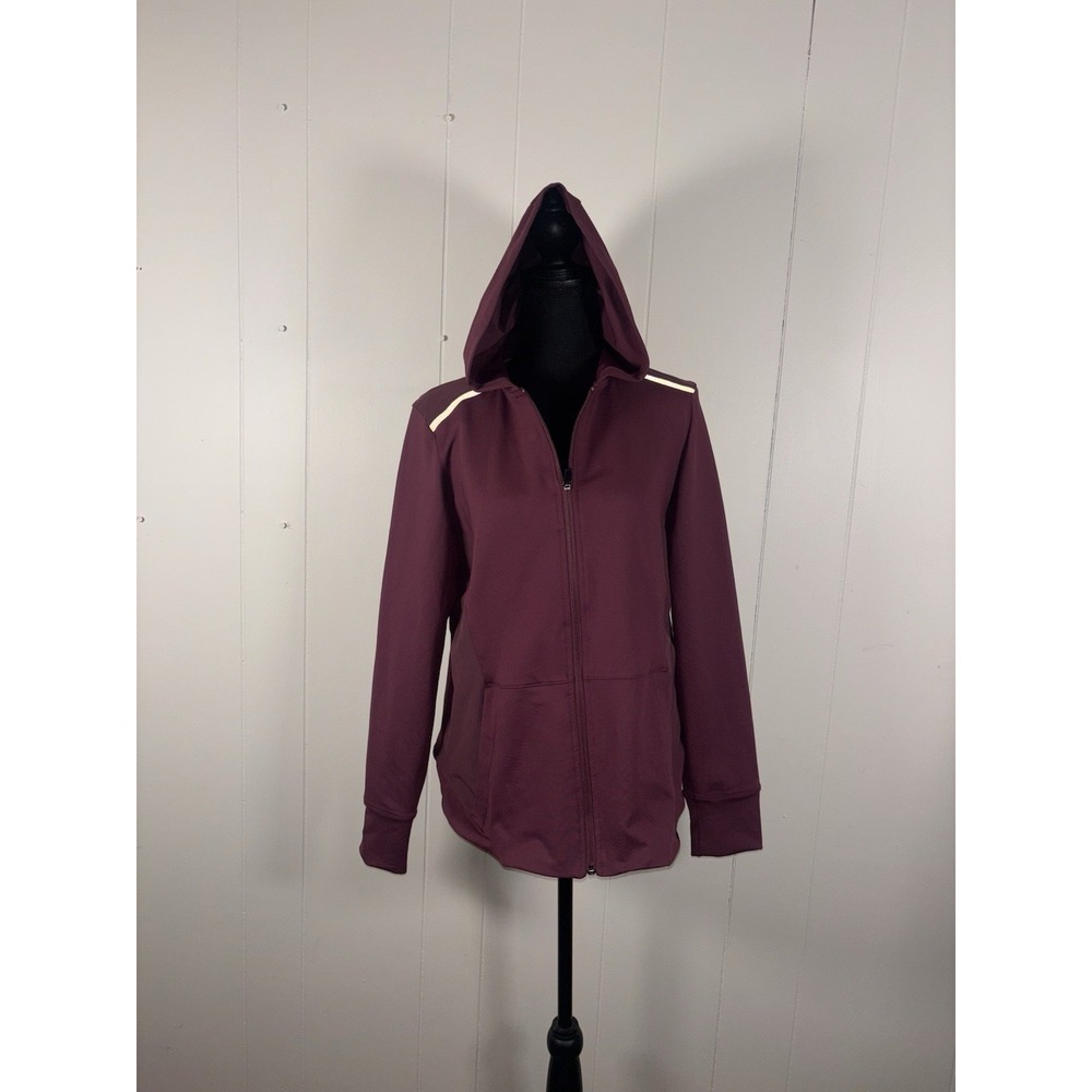 5.11 Tactical Full Zip Selma Hoodie Jacket Athletic Gray Burgundy Women's Size L